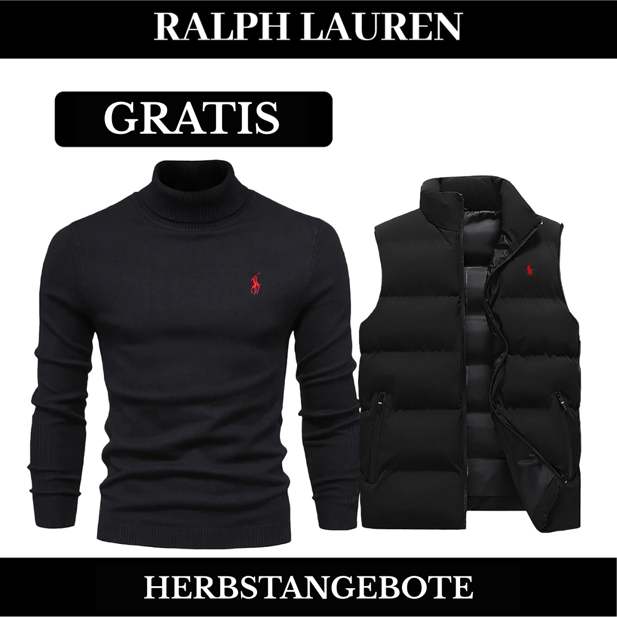 RL Weste + Gratis-Pullover (LAGERRÄUMUNG)