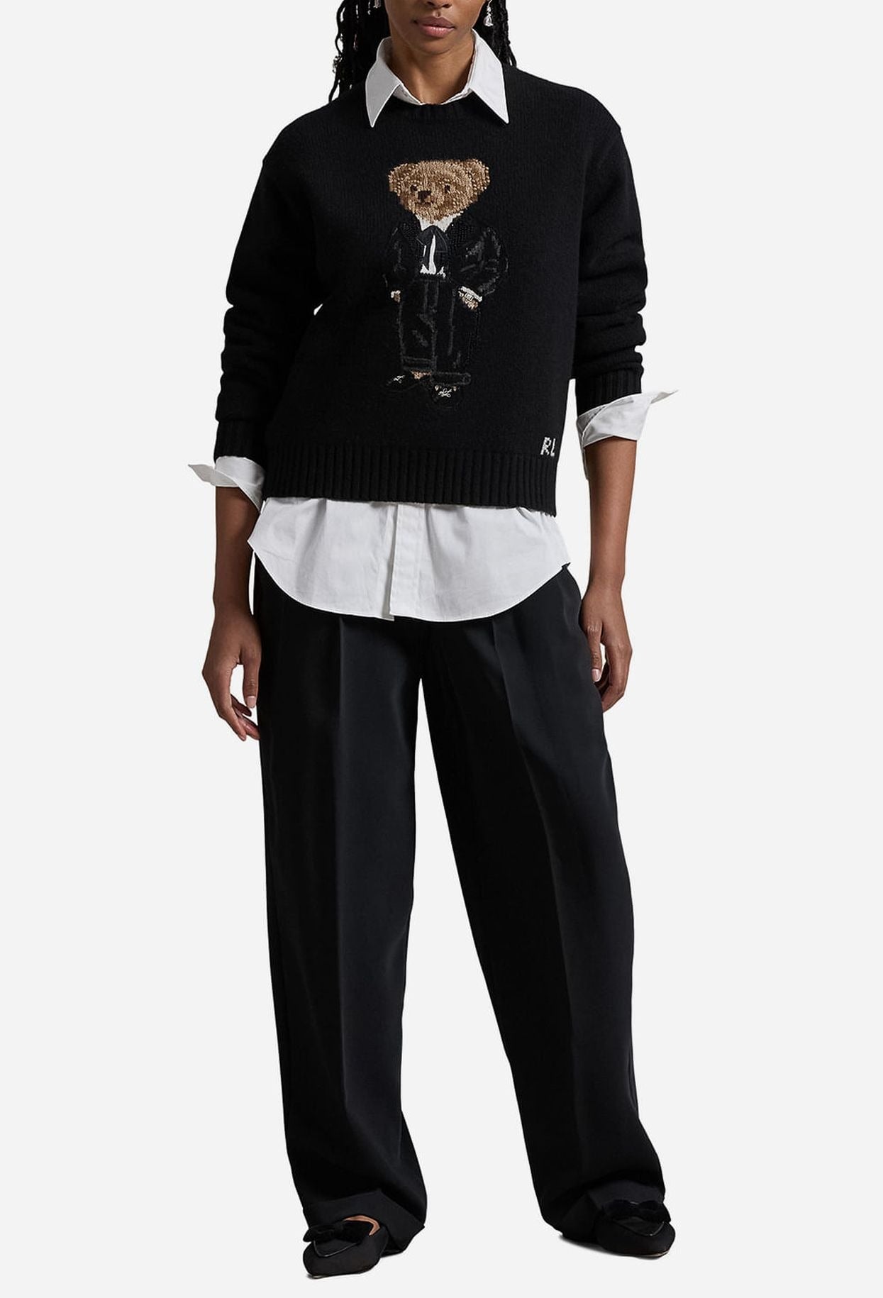 RL Sweater | Black Polo Bear