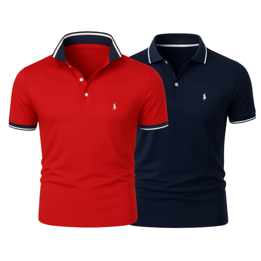 RL (KAUFE 1, ERHALTE 2) - Premiere Polo Shirt Kit – Professional Line by (2-Pack)
