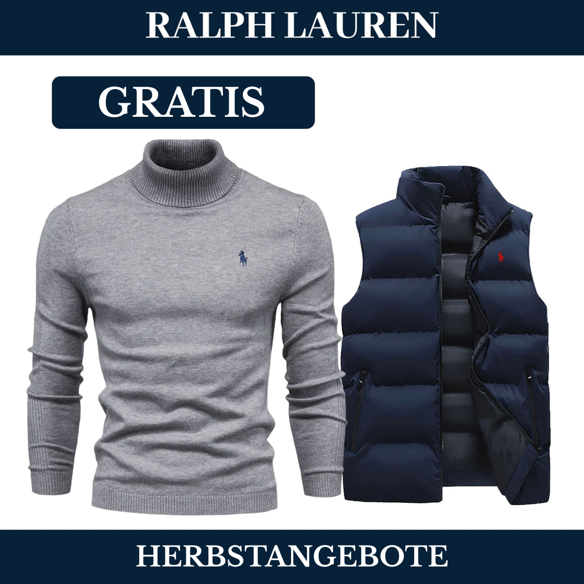 RL Weste + Gratis-Pullover (LAGERRÄUMUNG)