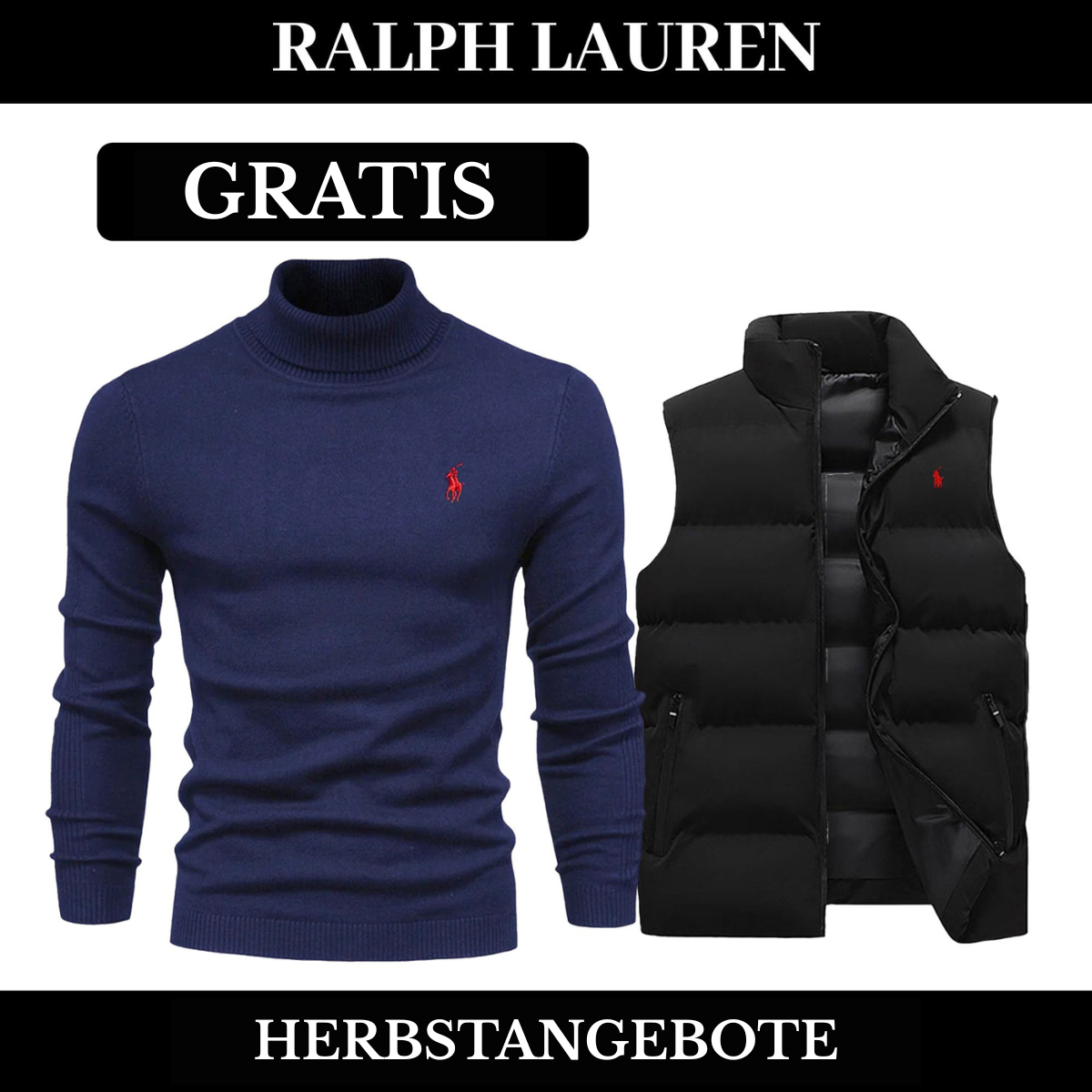 RL Weste + Gratis-Pullover (LAGERRÄUMUNG)