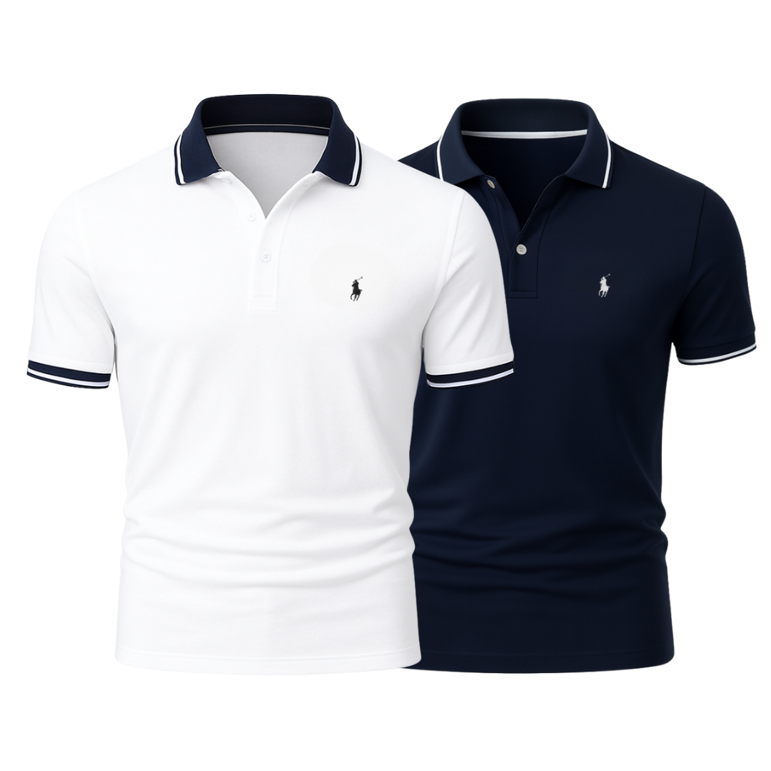 RL (KAUFE 1, ERHALTE 2) - Premiere Polo Shirt Kit – Professional Line by (2-Pack)