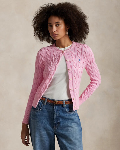 RL Cardigan | Cotton Cable-Knit