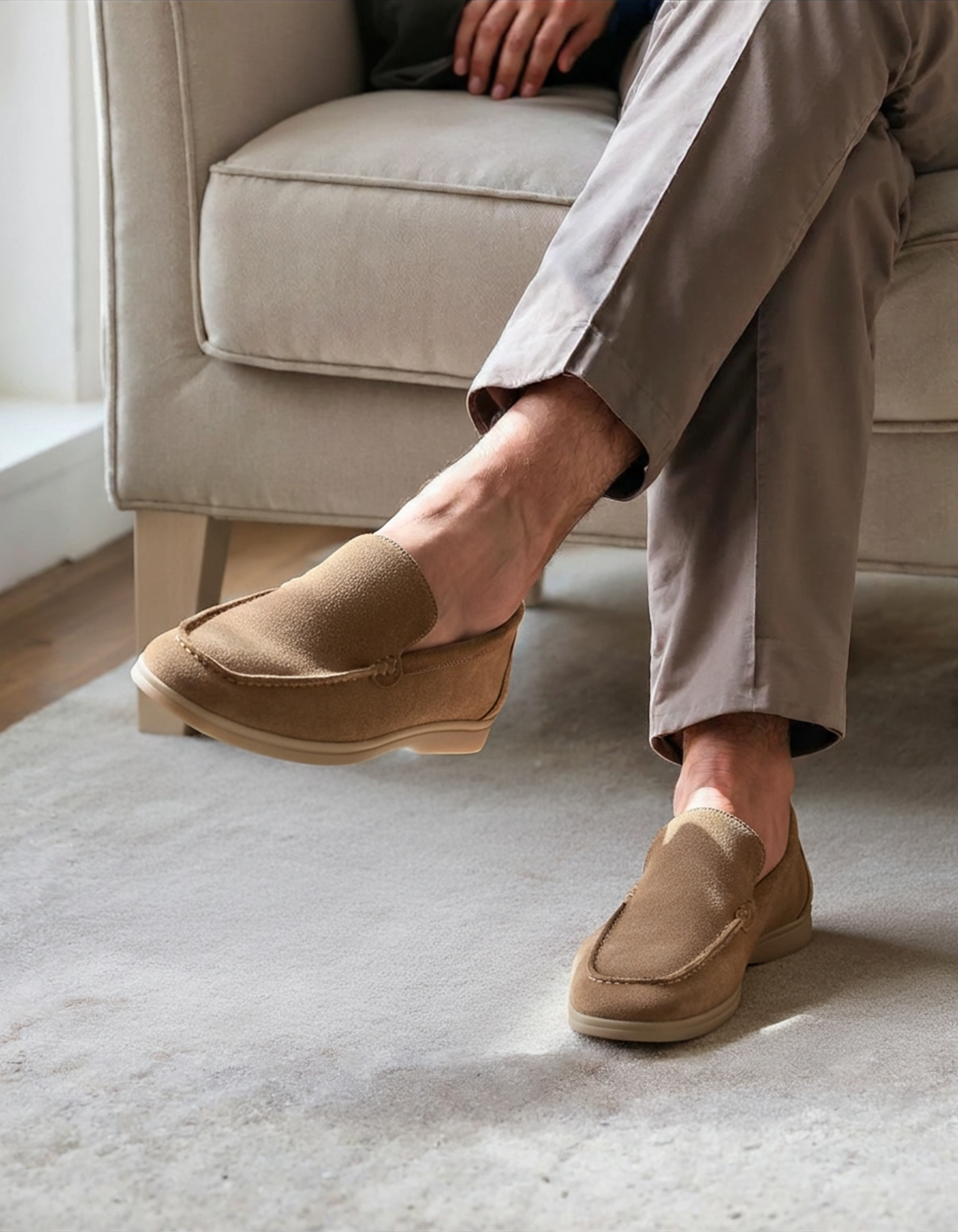 Premium Wildleder Slipper