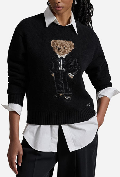 RL Sweater  | Black Polo Bear